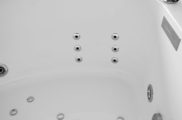 Wanna spa z hydromasażem narożna 150x150 cm MUE-0032A PRAWA