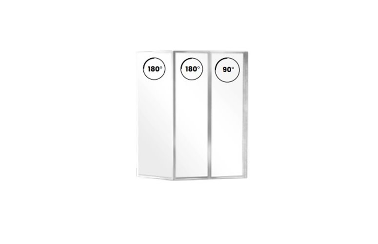 Parawan wannowy 3 skrzydłowy Ambition Premium 3