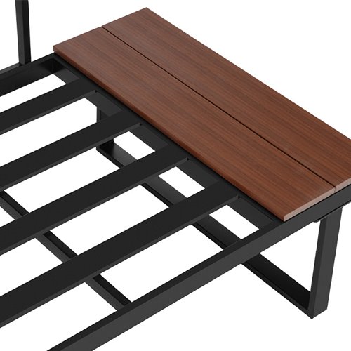 Zestaw mebli ogrodowych metalowych stół i narożnik Toba zdjęcie 7