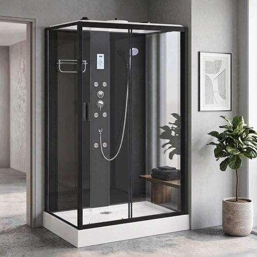 Kabina prysznicowa z hydromasażem zabudowana 120x80 prawa MO-0550B-812P zdjęcie 2