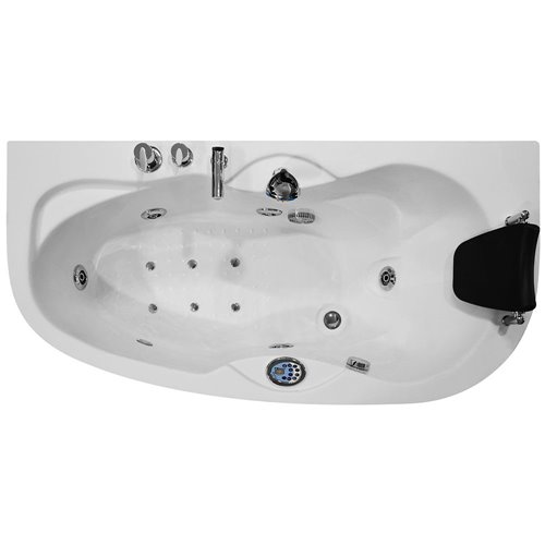 Wanna łazienkowa Spa z hydromasażem asymetryczna 160x78 cm MO-0310