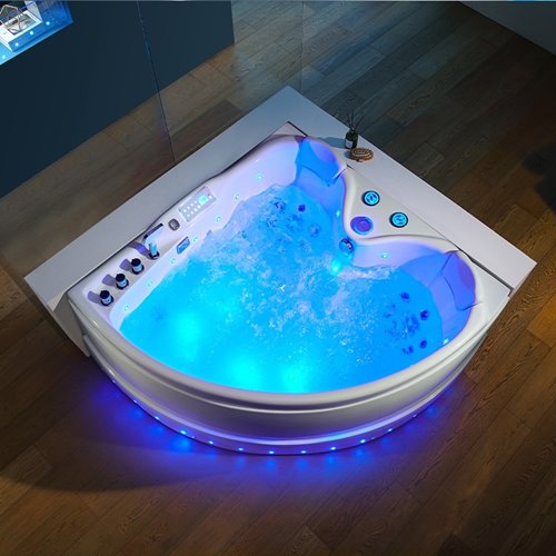 Wanna narożna z hydromasażem narożna 150x150 cm Roma 764 Hydrosan Prawa