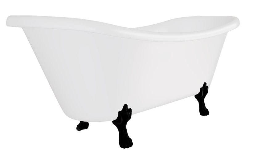 Wanna wolnostojąca Amelia Besco 190 czarne Łapy WKA-190W+CZ