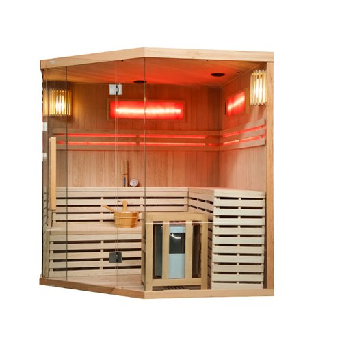 Sauna fińska 6 osobowa wysokotemperaturowa 8KW Harvia 200x200 cm Kemi6