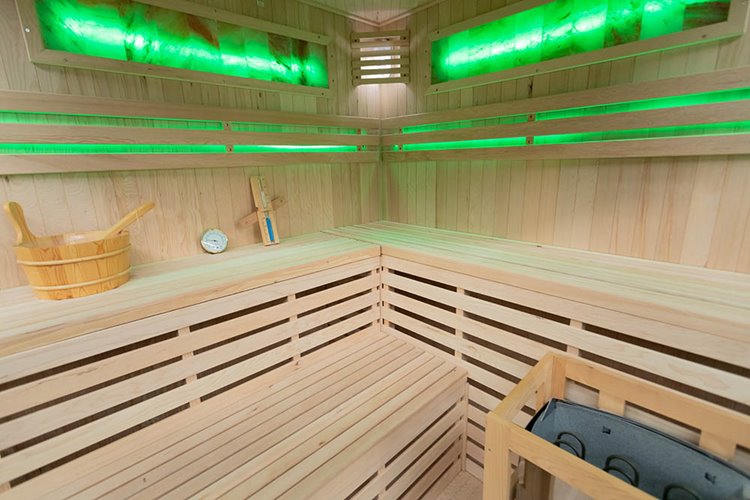 Sauna sucha fińska piec 6 KW Harvia BC60 + kamień solny 180X180X200CM MO-EA4CS Mazur