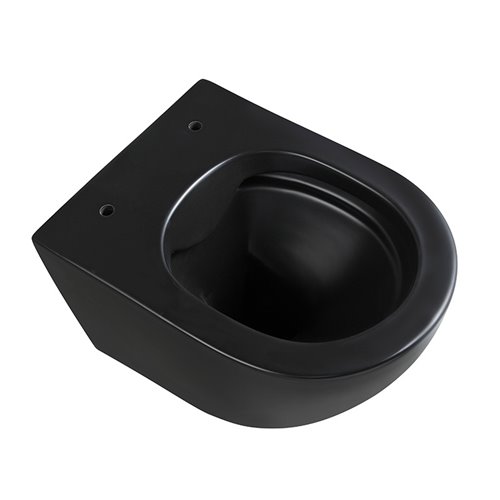 Czarna matowa miska wc wisząca Mizu Rimless 4.0 MIZU-MTB-RIM-01 Hydrosan