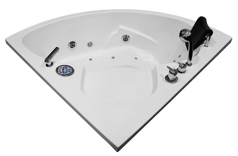Wanna łazienkowa z hydromasażem Spa narożna 135x135 cm MO-0313
