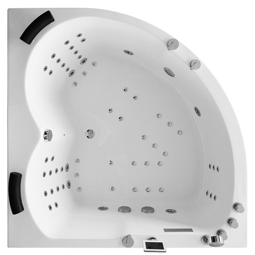 Wanna spa z hydromasażem narożna 150x150 cm MUE-0032A PRAWA
