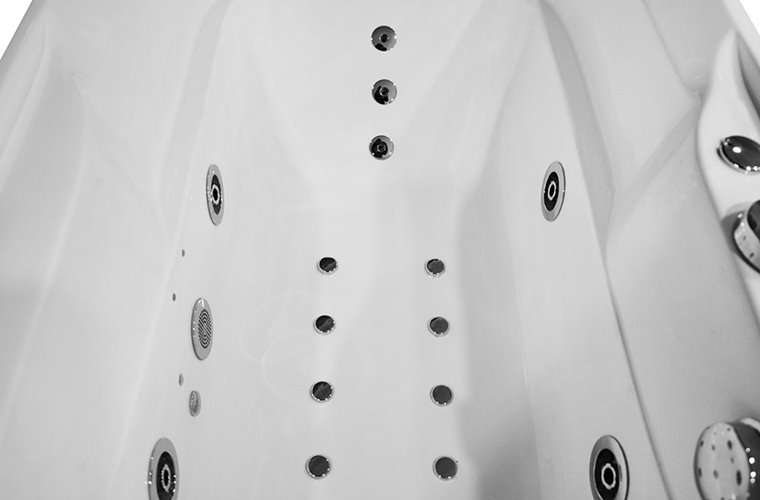 Wanna z hydromasażem i parawanem 150x78 cm MO-0062-150 Prawa