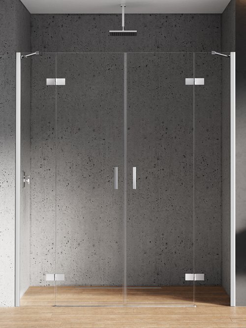 Drzwi prysznicowe uchylne 230 cm New Renoma D-0101A/D-0102A