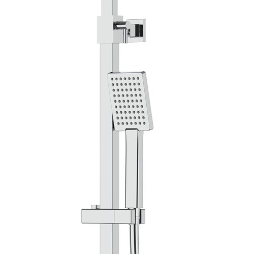 Kolumna prysznicowa z wylekwą termostat chrom z oświetleniem LED LED02TCHW Ango Corsan zdjęcie 6
