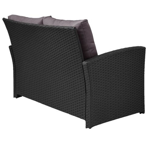Meble ogrodowe z technorattanu sofa, stół, fotele zestaw Lagos zdjęcie 5