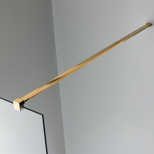 Złota ścianka prysznicowa 80 cm SH07BG szkło 8mm