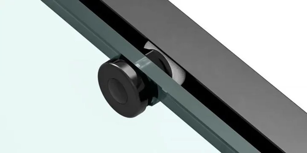 Kabina prysznicowa 90x90, czarne profile Solar Rea