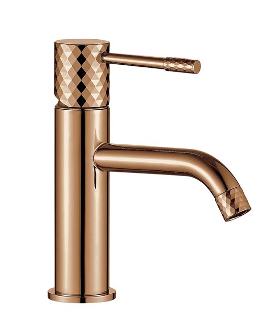 Bateria umywalkowa Rea Lungo Diamond miedź