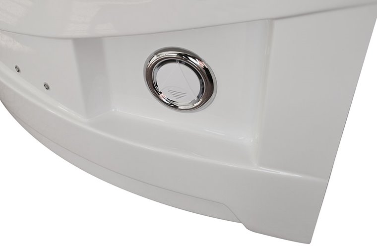 Wanna z hydromasażem narożna prawa 135x135 cm MUS-1085