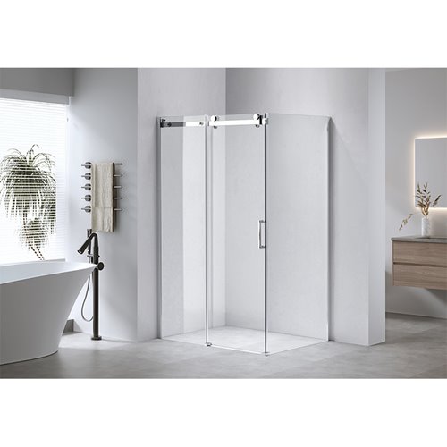 Kabina prysznicowa prostokątna 8 mm szkło 120x90 drzwi rozsuwane ZBD-900