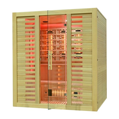 Sauna na podczerwień kamień solny + turmaliny 180X160X200CM MO-RL4ST XL Infrared Mazur