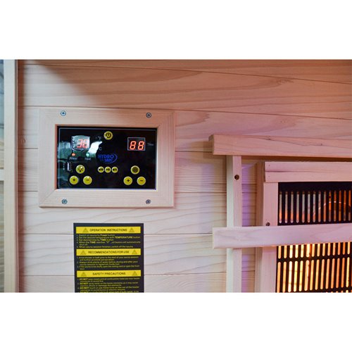 Sauna na podczerwień 5-osobowa 150x150 cm grzejniki kwarcowe i karbonowe Alta4 Infrared