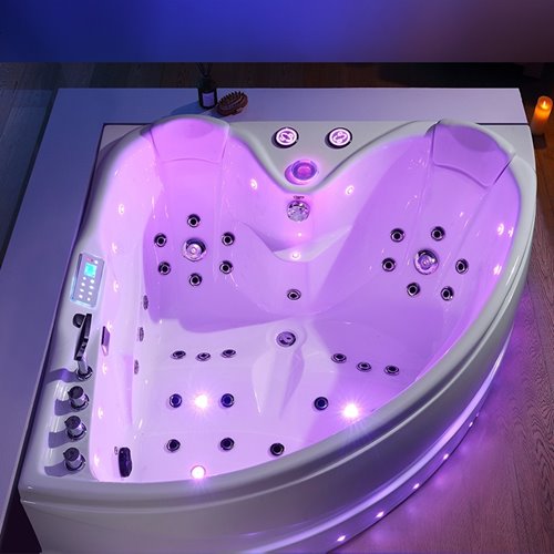 Wanna narożna z hydromasażem narożna 150x150 cm Roma 764 Hydrosan Prawa