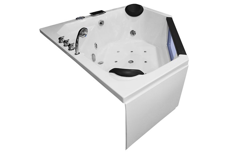 Wanna z hydromasażem narożna pięciokątna 150x150 cm MO-0633