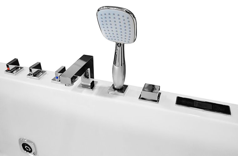 Wanna z hydromasażem prostokątna przyścienna 170x80 cm MO-1100B
