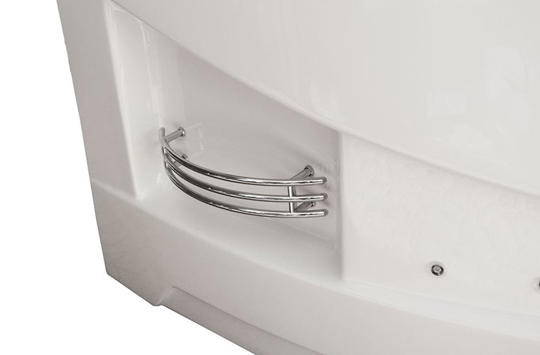 Wanna z hydromasażem narożna prawa 135x135 cm MUS-1085