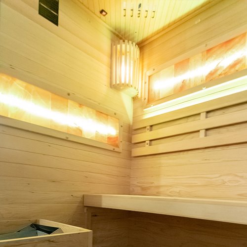 Sauna fińska pięciokątna 2 osobowa wysokotemperaturowa 3,5KW Harvia 120x120 cm Lark2