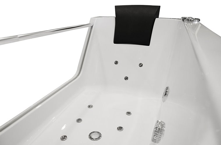 Wanna łazienkowa z hydromasażem Spa prostokątna 170x80 cm MO-0319