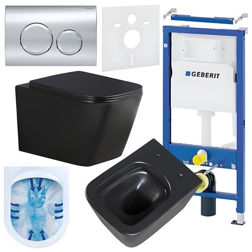 Zestaw podtynkowy stelaż GEBERIT DUOFIX + miska RAIN-MTB-RIM-03 + przycisk DELTA 20 chrom