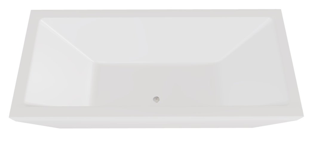 Wanna wolnostojąca przyścienna + klik-klak chrom Vena Besco 170 cm WKVE-170-WS