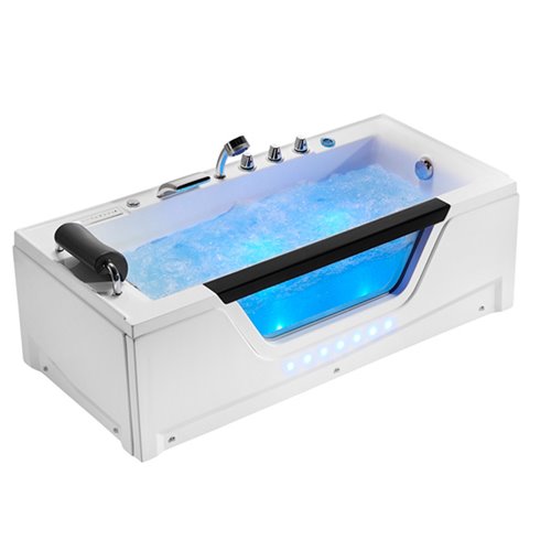 Wanna z hydromasażem prostokątna 162x75 cm Gomera 938C Hydrosan