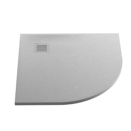 Brodzik półokrągły 90x90 szary New Trendy Mori B-0473