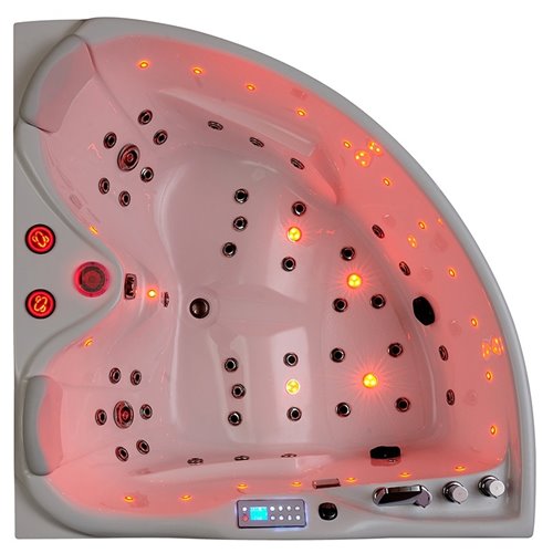 Wanna narożna z hydromasażem narożna 150x150 cm Roma 764 Hydrosan Prawa