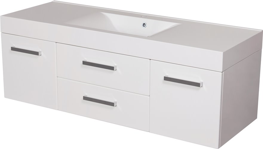 Szafka z umywalką dolomitową 140/50/C2 Nadia seria Fokus B