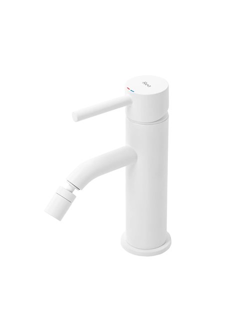 Biały połysk bateria bidetowa Lungo Rea