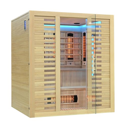 Sauna na podczerwień kamień solny 180X160X200CM MO-RL4S XL Infrared Mazur