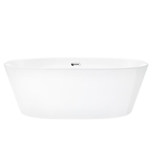 Wanna akrylowa, wolnostojąca Salina Corsan 160 cm korek klik-klak chrom