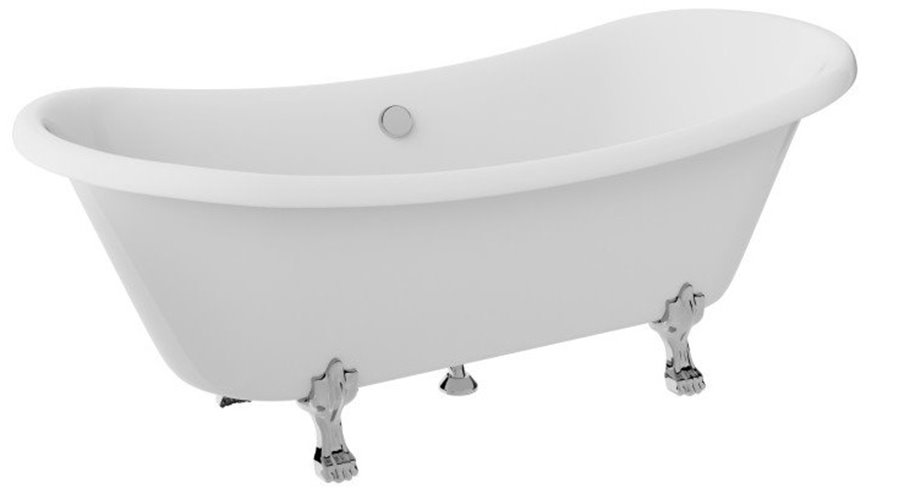 Wanna wolnostojąca Amelia Besco 190 cm nogi chrom WKA-190W+CH