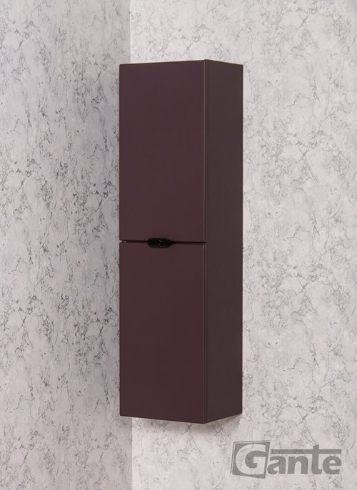 Słupek łazienkowy wiszący burgundowy czarny uchwyt 143,5x40 cm Magnolia Gante