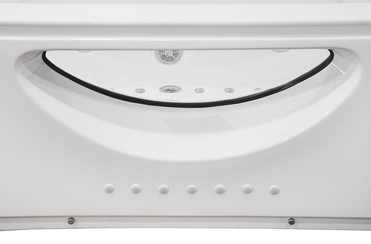 Wanna z hydromasażem przyścienna Turbo 180x91 cm MO-1007