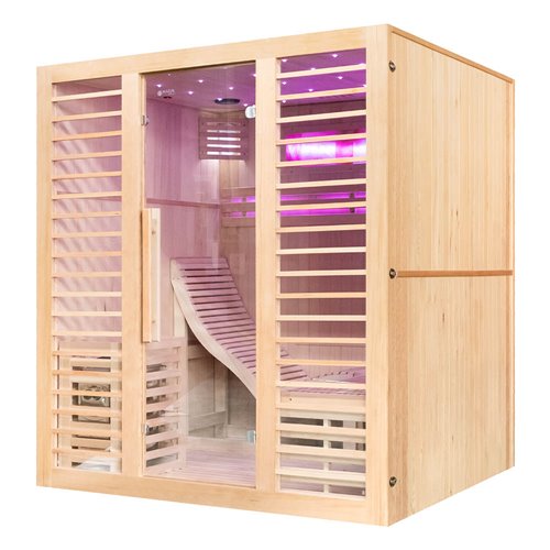 Sauna sucha fińska piec 6 KW Harvia BC60 + kamień solny 180X160X200CM MO-EA4-L Mazur