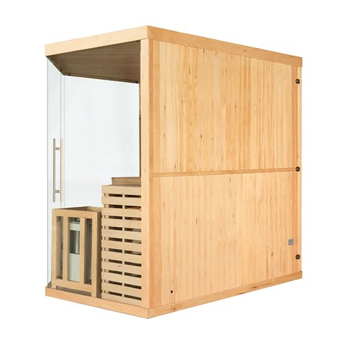 Sauna sucha fińska piec 8 KW Harvia BC80 + kamień solny 200X200X200CM MO-EA5CS Mazur