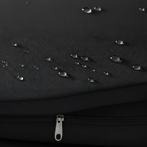 Zestaw mebli ogrodowych z technorattanu narożnik tarasowy Lime czarny zdjęcie 13