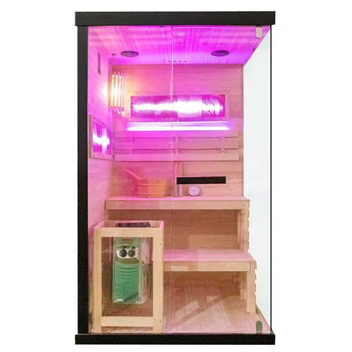 Sauna fińska 2 osobowa wysokotemperaturowa 3,5KW Harvia 120x120 cm Lark1