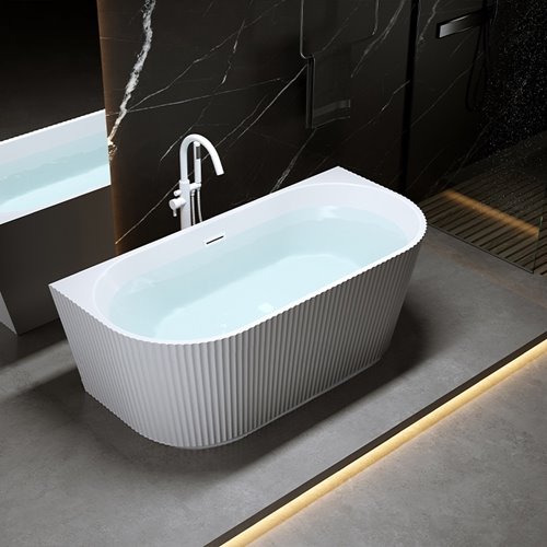 Wanna wolnostojąca przyścienna korek biały 170 cm Carlo Led Hydrosan