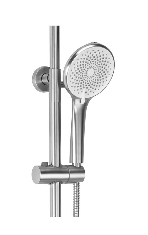 Zestaw prysznicowy natynkowy Inox Foss Clif Rea