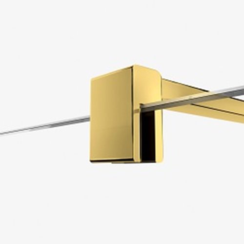 Złota ścianka szklana 140 cm D-0201B Velio Satin Gold New Trendy