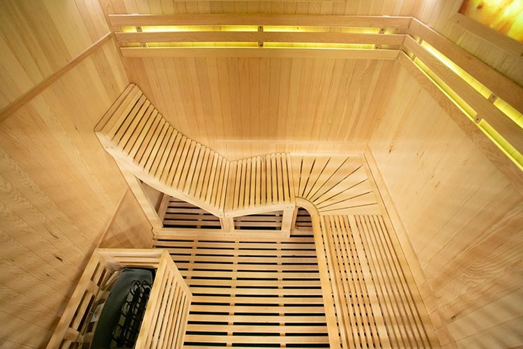 Sauna sucha fińska piec 6 KW Harvia BC60 + kamień solny 180X160X200CM MO-EA4-L Mazur