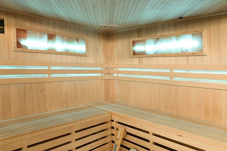 Sauna sucha fińska piec 8 KW Harvia BC80 + kamień solny 200X200X200CM MO-EA5CS Mazur